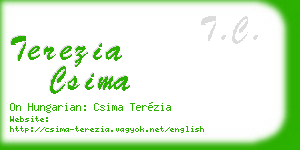terezia csima business card
