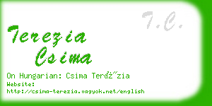 terezia csima business card